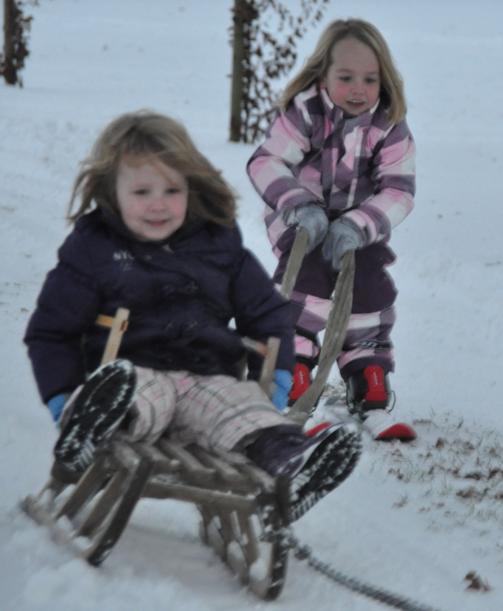 Nina en Indy in het Lutterzand